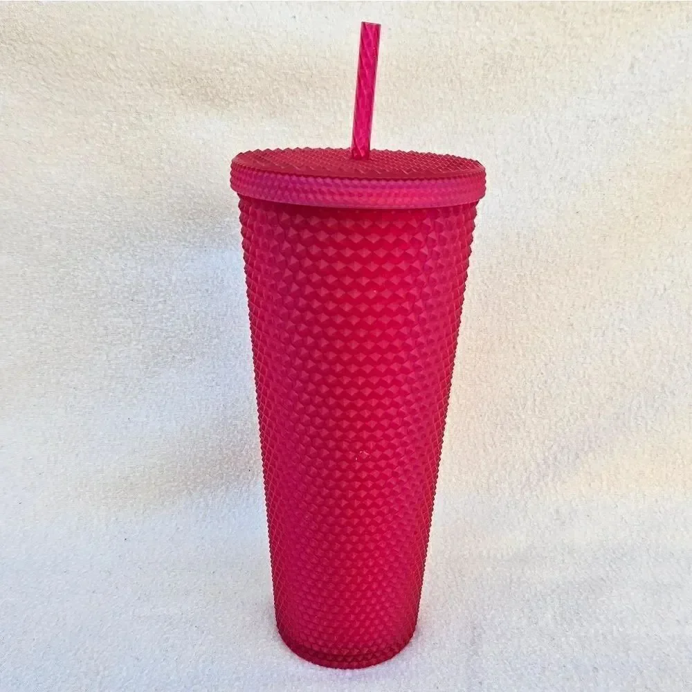 Starbucks Hot Pink Studded Tumbler 24oz